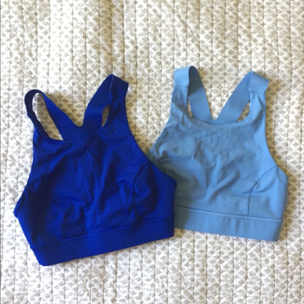 Two Lululemon Fast and Free Bras Size 4